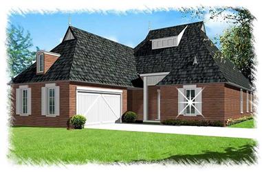 4-Bedroom, 2467 Sq Ft French Home Plan - 113-1099 - Main Exterior