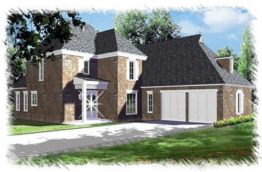 4-Bedroom, 2607 Sq Ft French Home Plan - 113-1102 - Main Exterior