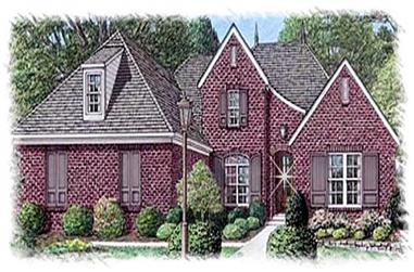 4-Bedroom, 3388 Sq Ft French Home Plan - 113-1104 - Main Exterior