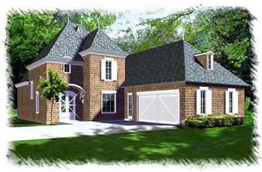3-Bedroom, 2651 Sq Ft French Home Plan - 113-1106 - Main Exterior