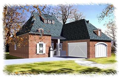 3-Bedroom, 2290 Sq Ft Colonial Home Plan - 113-1109 - Main Exterior