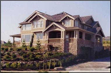 4-Bedroom, 4645 Sq Ft Luxury House Plan - 115-1159 - Front Exterior