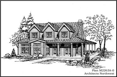 4-Bedroom, 2263 Sq Ft Cape Cod House Plan - 115-1391 - Front Exterior