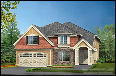 4-Bedroom, 4106 Sq Ft Shingle-Style House Plan - 115-1419 - Front Exterior