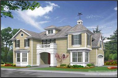 4-Bedroom, 2775 Sq Ft Historic House Plan - 115-1425 - Front Exterior
