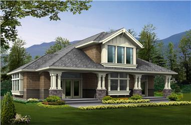 3-Bedroom, 2061 Sq Ft Arts and Crafts Home Plan - 115-1468 - Main Exterior