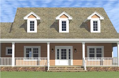 4-Bedroom, 2265 Sq Ft Country House Plan - 116-1001 - Front Exterior