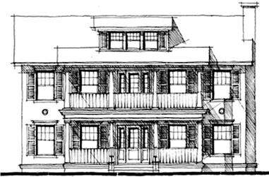 4-Bedroom, 3844 Sq Ft Country Home Plan - 116-1066 - Main Exterior
