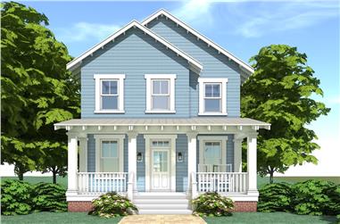 3-Bedroom, 2080 Sq Ft Farmhouse House Plan - 116-1088 - Front Exterior