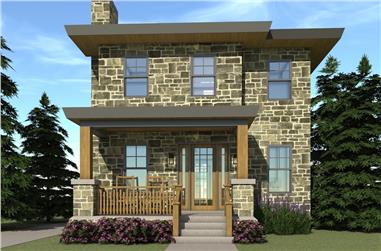 3-Bedroom, 1586 Sq Ft Country House Plan - 116-1096 - Front Exterior