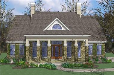 3-Bedroom, 1865 Sq Ft Traditional House Plan - 117-1010 - Front Exterior