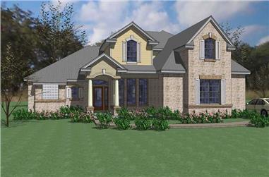 4-Bedroom, 2549 Sq Ft House Plan - 117-1022 - Front Exterior