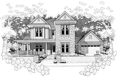 4-Bedroom, 2296 Sq Ft House Plan - 117-1033 - Front Exterior
