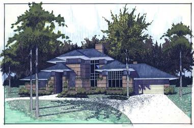 3-Bedroom, 2394 Sq Ft House Plan - 117-1041 - Front Exterior