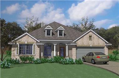 3-Bedroom, 2519 Sq Ft House Plan - 117-1054 - Front Exterior