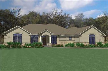 4-Bedroom, 2995 Sq Ft Florida Style Home - Plan #117-1059 - Main Exterior