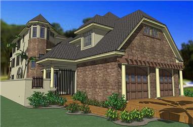 6-Bedroom, 3967 Sq Ft House Plan - 117-1062 - Front Exterior