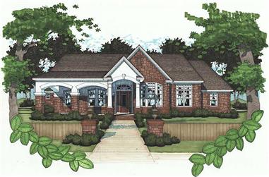 4-Bedroom, 2521 Sq Ft House Plan - 117-1065 - Front Exterior