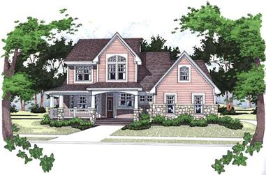 4-Bedroom, 1999 Sq Ft House Plan - 117-1070 - Front Exterior