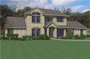 3-Bedroom, 2811 Sq Ft House Plan - 117-1077 - Front Exterior
