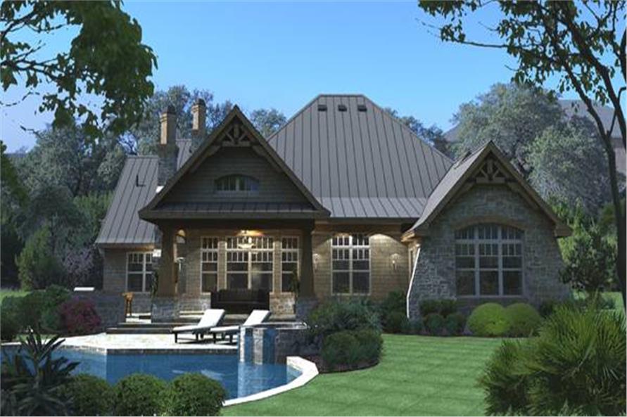 Rear View of this 3-Bedroom,2847 Sq Ft Plan -2847