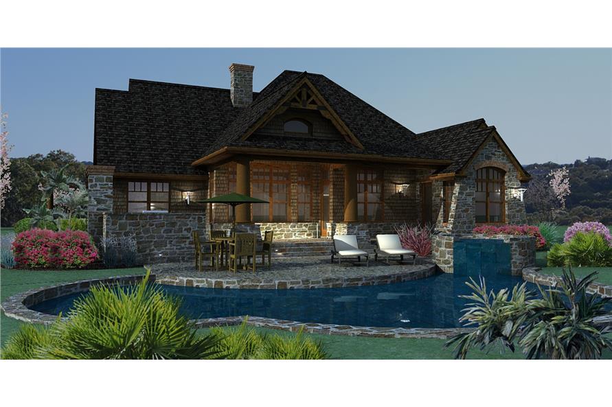 Pool of this 3-Bedroom, 1848 Sq Ft Plan - 117-1107