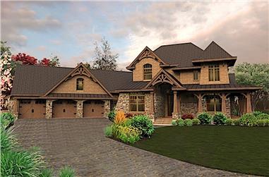 4-Bedroom, 3069 Sq Ft Cottage Home - Plan #117-1115 - Main Exterior