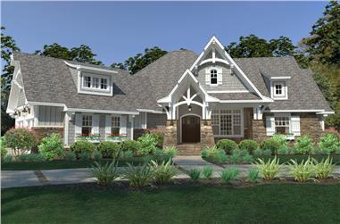 3-Bedroom, 2662 Sq Ft Cottage House Plan - 117-1126 - Front Exterior