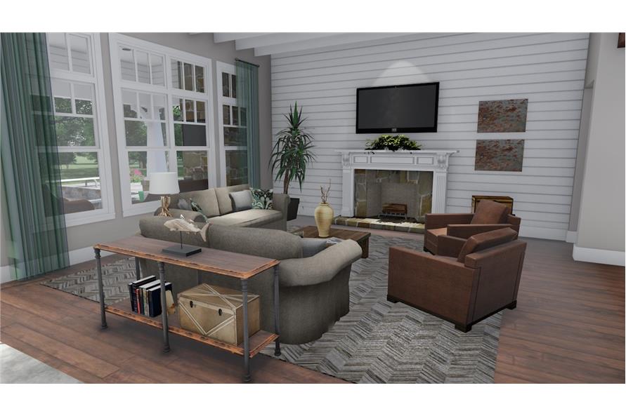 Family Room of this 3-Bedroom,2504 Sq Ft Plan -2504