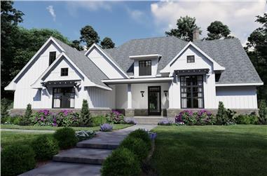 4-Bedroom, 2191 Sq Ft Cottage Home - Plan #117-1130 - Main Exterior