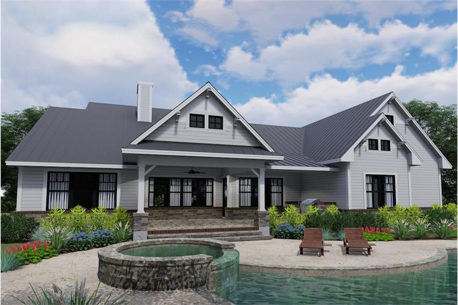 Rear View of this 3-Bedroom,2270 Sq Ft Plan -2270