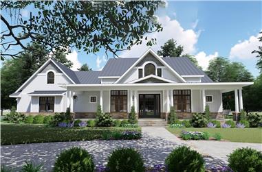 3-Bedroom, 2787 Sq Ft Transitional Farmhouse - Plan #117-1132 - Front Exterior