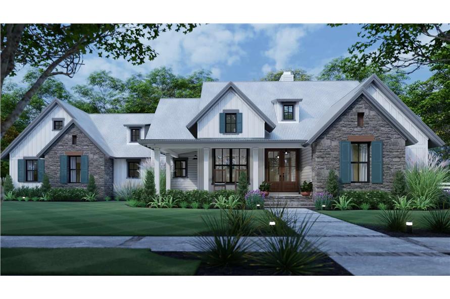 Front View of this 3-Bedroom,1988 Sq Ft Plan -117-1139