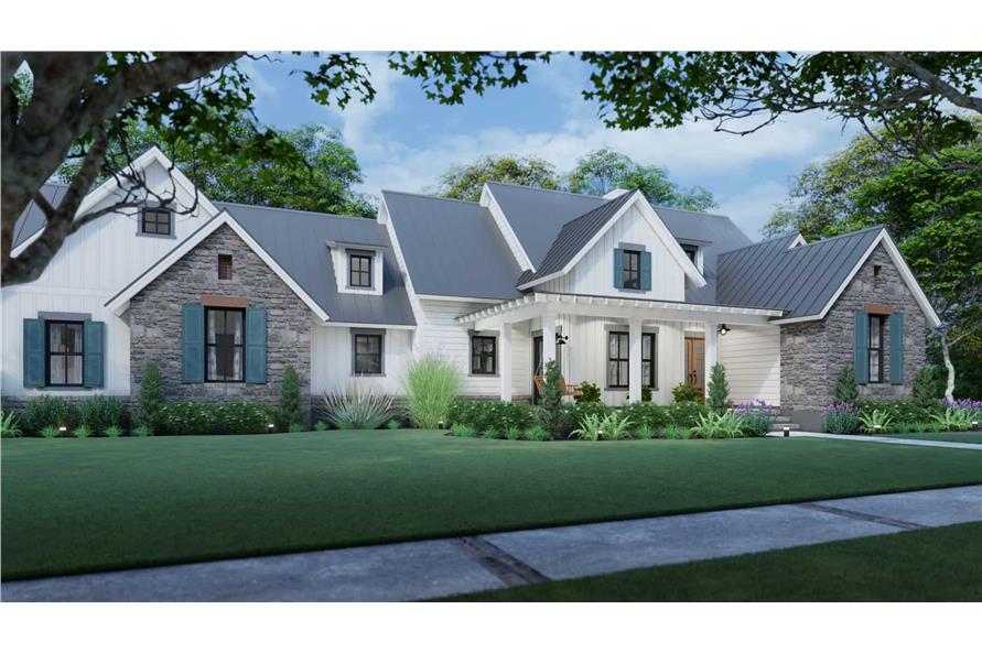 Left View of this 3-Bedroom,1742 Sq Ft Plan -117-1141