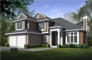 4-Bedroom, 2426 Sq Ft Traditional House Plan - 119-1008 - Front Exterior
