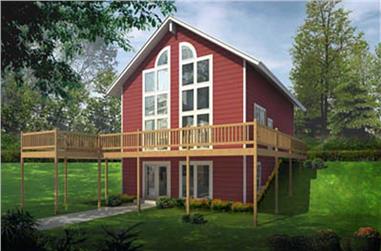 2-Bedroom, 1768 Sq Ft Contemporary Home Plan - 119-1014 - Main Exterior