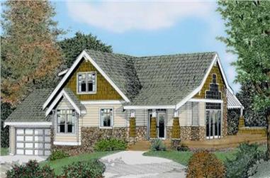 4-Bedroom, 2131 Sq Ft French House Plan - 119-1020 - Front Exterior