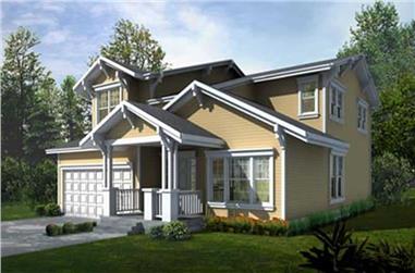 4-Bedroom, 2202 Sq Ft Contemporary House Plan - 119-1028 - Front Exterior