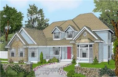 4-Bedroom, 2995 Sq Ft Contemporary House Plan - 119-1031 - Front Exterior