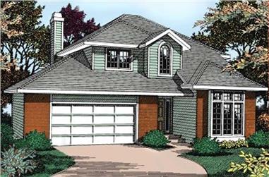 5-Bedroom, 2430 Sq Ft Contemporary House Plan - 119-1040 - Front Exterior
