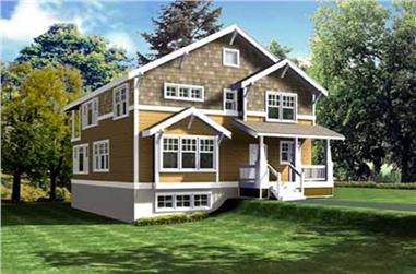 2-Bedroom, 2756 Sq Ft Ranch House Plan - 119-1054 - Front Exterior