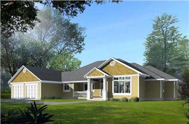3-Bedroom, 2221 Sq Ft French House Plan - 119-1058 - Front Exterior