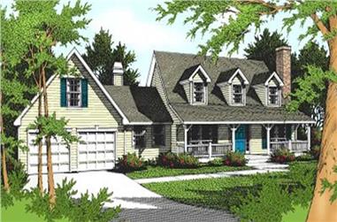 3-Bedroom, 2363 Sq Ft Country House Plan - 119-1066 - Front Exterior