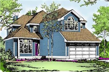 3-Bedroom, 2285 Sq Ft Contemporary House Plan - 119-1067 - Front Exterior