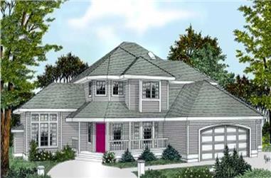 4-Bedroom, 2534 Sq Ft Contemporary House Plan - 119-1098 - Front Exterior