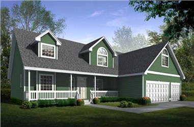 4-Bedroom, 2504 Sq Ft Country House Plan - 119-1099 - Front Exterior