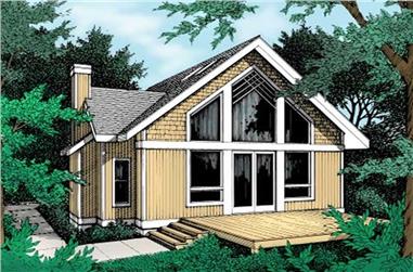 1-Bedroom, 1426 Sq Ft Country House Plan - 119-1117 - Front Exterior