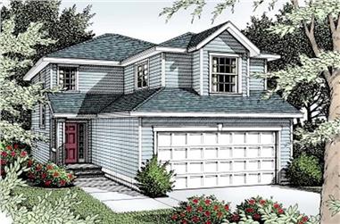 3-Bedroom, 1398 Sq Ft Small House Plans - 119-1118 - Front Exterior