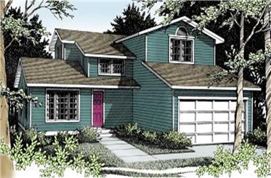 4-Bedroom, 1759 Sq Ft Multi-Level House Plan - 119-1126 - Front Exterior