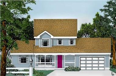 4-Bedroom, 1795 Sq Ft Country House Plan - 119-1149 - Front Exterior